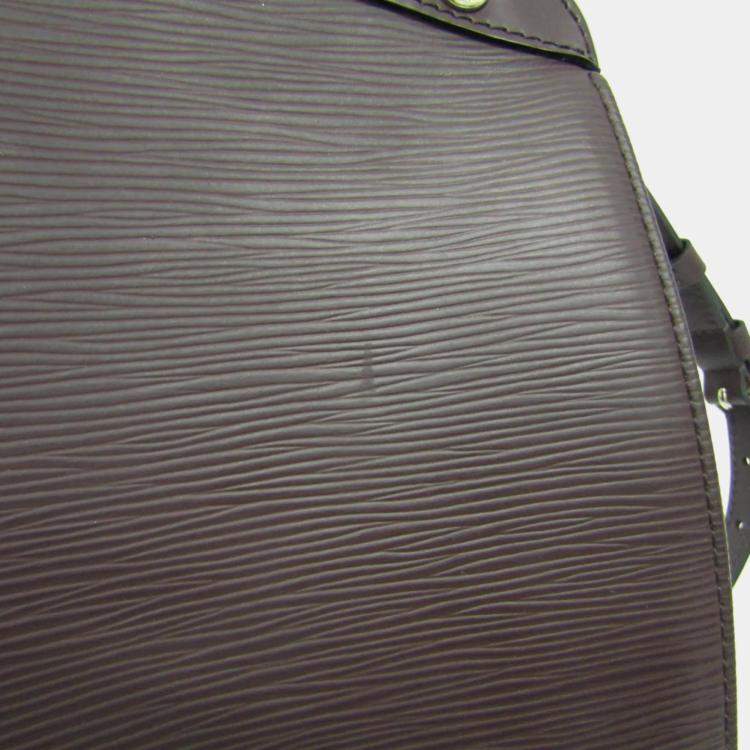 Pre Owned Louis Vuitton Brown Leather Medium Brea Satchel Bag