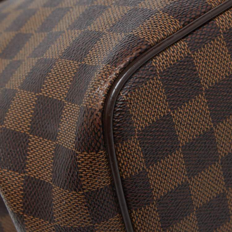 Pre Owned Louis Vuitton Damier Ebene Canvas Bergamo GM Bag