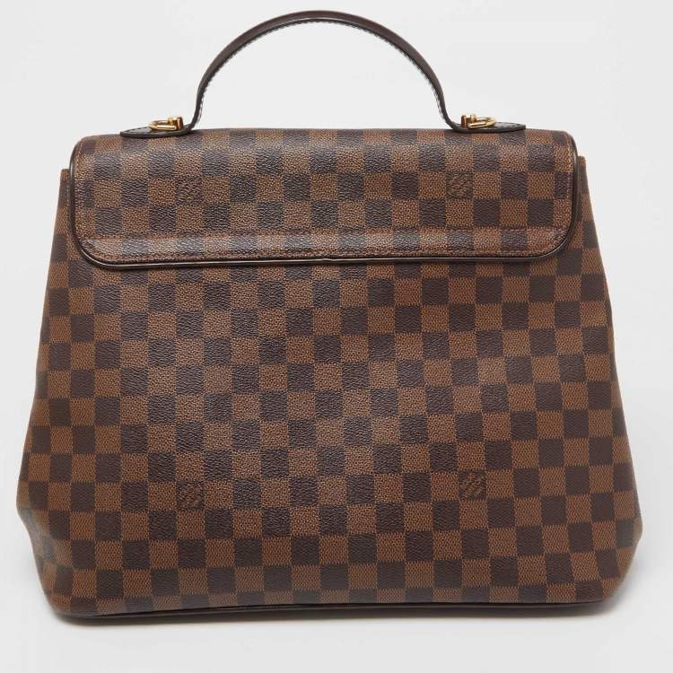 Pre Owned Louis Vuitton Damier Ebene Canvas Bergamo GM Bag