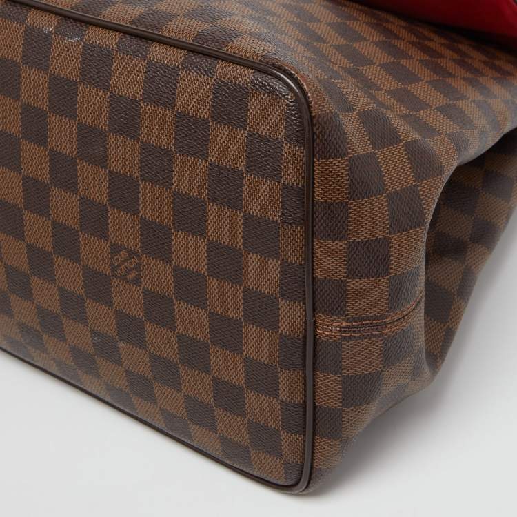 Pre Owned Louis Vuitton Damier Ebene Canvas Bergamo GM Bag