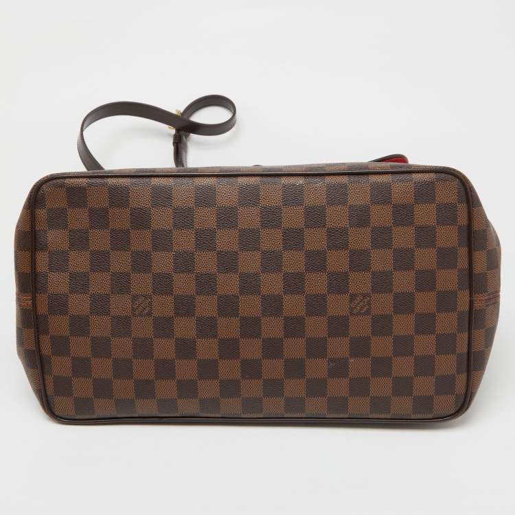 Pre Owned Louis Vuitton Damier Ebene Canvas Bergamo GM Bag