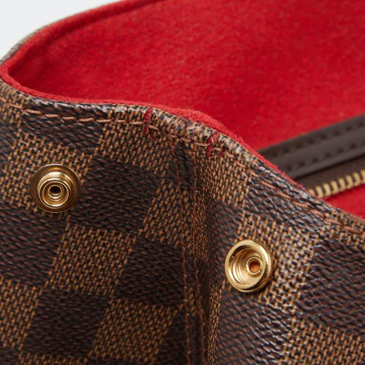 Pre Owned Louis Vuitton Damier Ebene Canvas Bergamo GM Bag