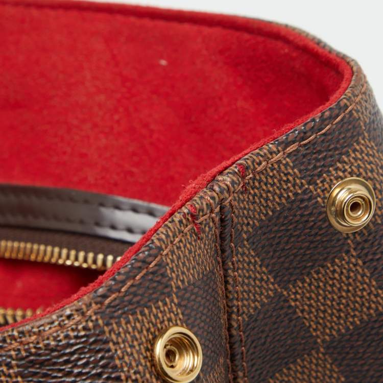 Pre Owned Louis Vuitton Damier Ebene Canvas Bergamo GM Bag
