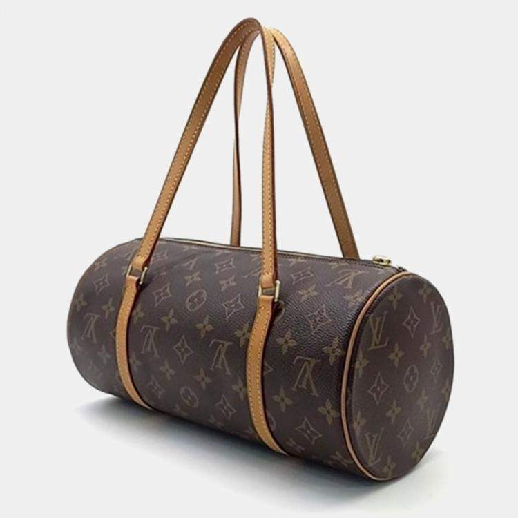 Pre Owned Louis Vuitton Brown Monogram Papillon Top Handle Bag