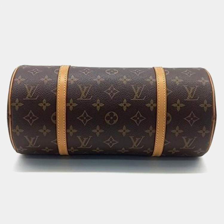 Pre Owned Louis Vuitton Brown Monogram Papillon Top Handle Bag