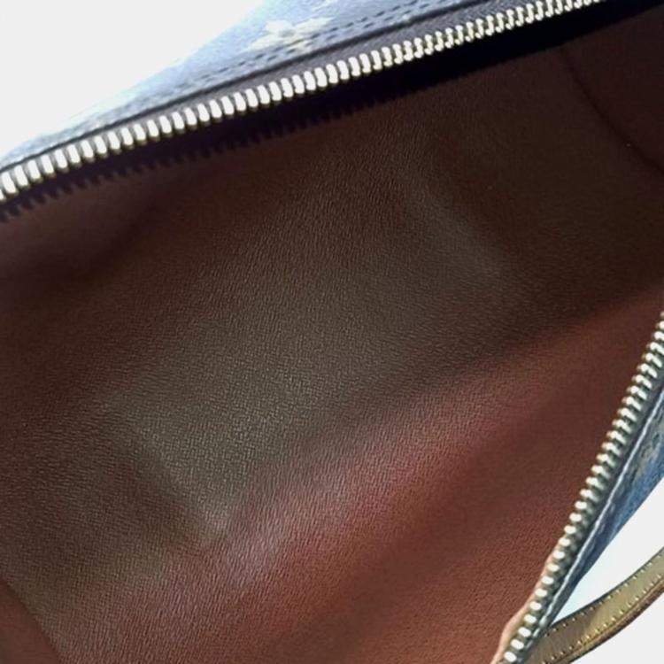 Pre Owned Louis Vuitton Brown Monogram Papillon Top Handle Bag
