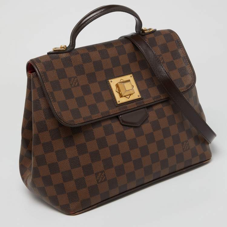 Pre Owned Louis Vuitton Damier Ebene Canvas Bergamo MM Bag