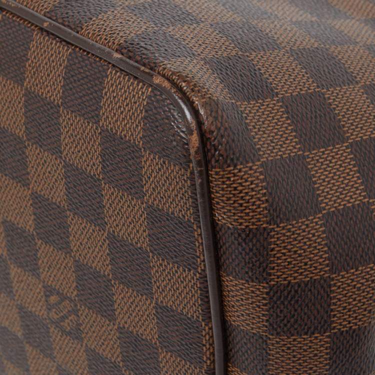 Pre Owned Louis Vuitton Damier Ebene Canvas Bergamo MM Bag