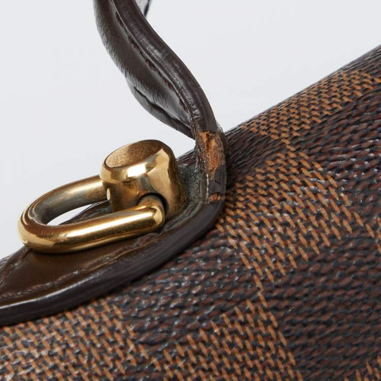 Pre Owned Louis Vuitton Damier Ebene Canvas Bergamo MM Bag