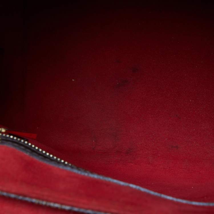 Pre Owned Louis Vuitton Damier Ebene Canvas Bergamo MM Bag