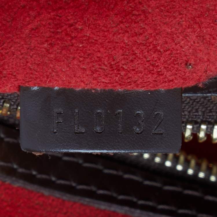 Pre Owned Louis Vuitton Damier Ebene Canvas Bergamo MM Bag