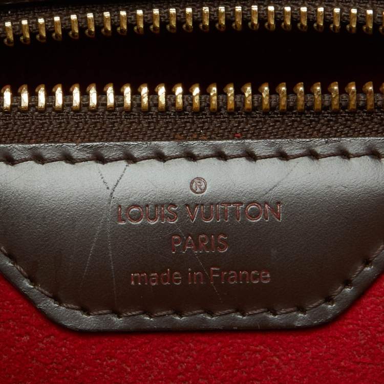 Pre Owned Louis Vuitton Damier Ebene Canvas Bergamo MM Bag