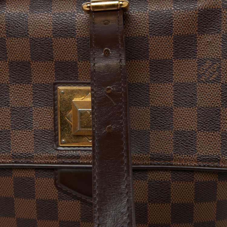Pre Owned Louis Vuitton Damier Ebene Canvas Bergamo MM Bag