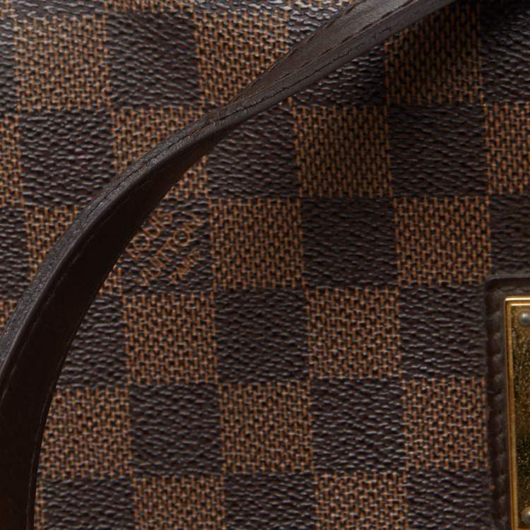Pre Owned Louis Vuitton Damier Ebene Canvas Bergamo MM Bag