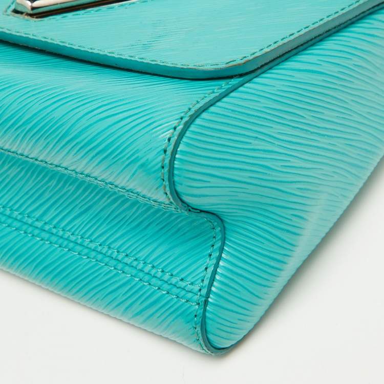 Pre Owned Louis Vuitton Turquoise Epi Leather Twist PM Bag