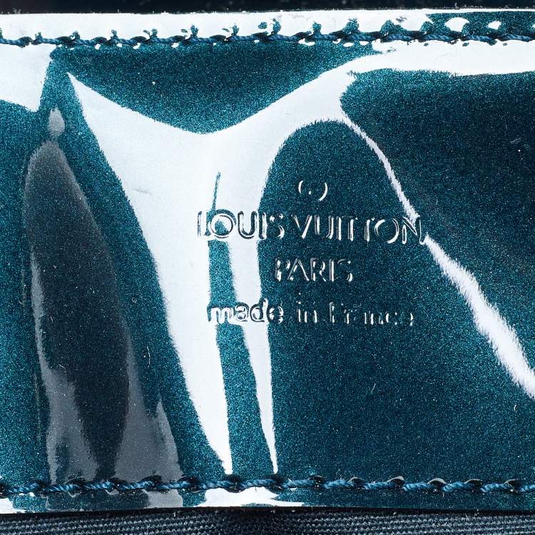 Pre Owned Louis Vuitton Bleu Nuit Monogram Vernis Melrose Avenue Bag