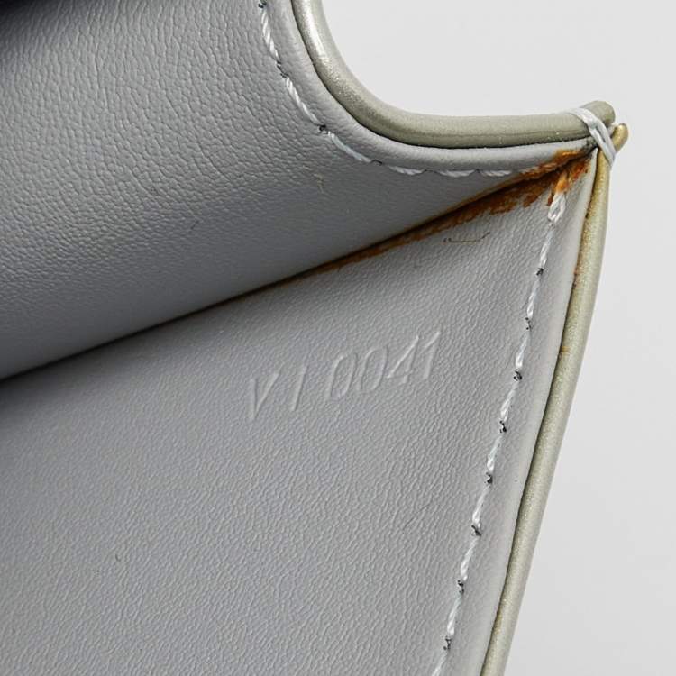 Pre Owned Louis Vuitton Silver Monogram Vernis Spring Street Bag