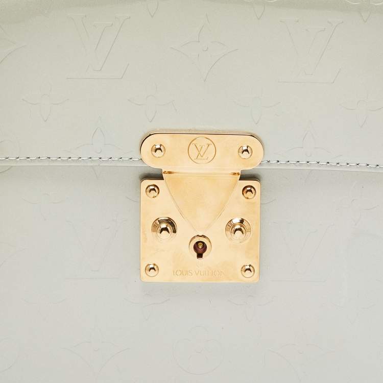 Pre Owned Louis Vuitton Silver Monogram Vernis Spring Street Bag
