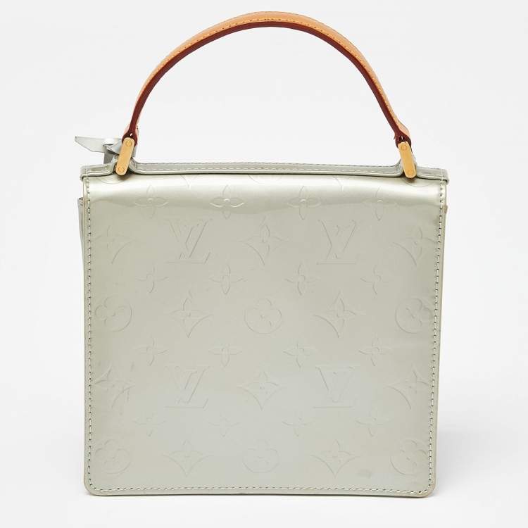 Pre Owned Louis Vuitton Silver Monogram Vernis Spring Street Bag