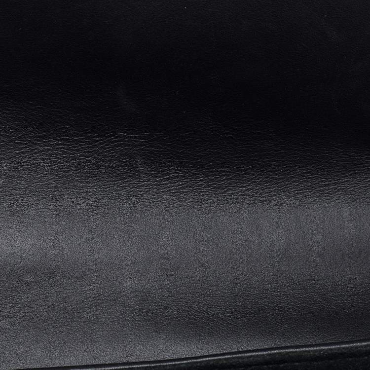 Pre Owned Louis Vuitton Black Leather New Wave Chain PM Bag