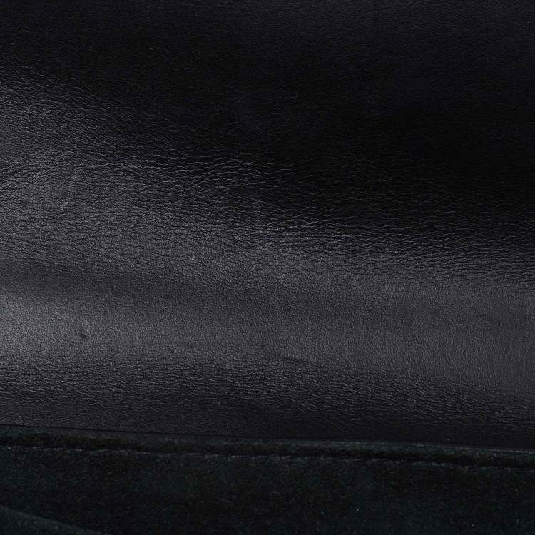 Pre Owned Louis Vuitton Black Leather New Wave Chain PM Bag