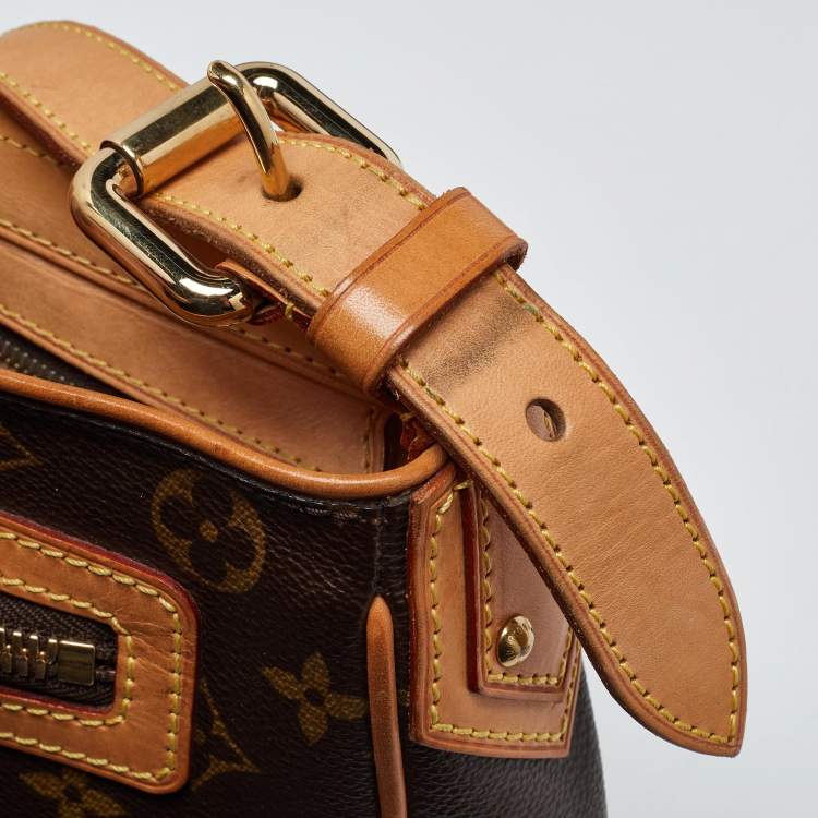 Pre Owned Louis Vuitton Brown Monogram Canvas Hudson GM Bag