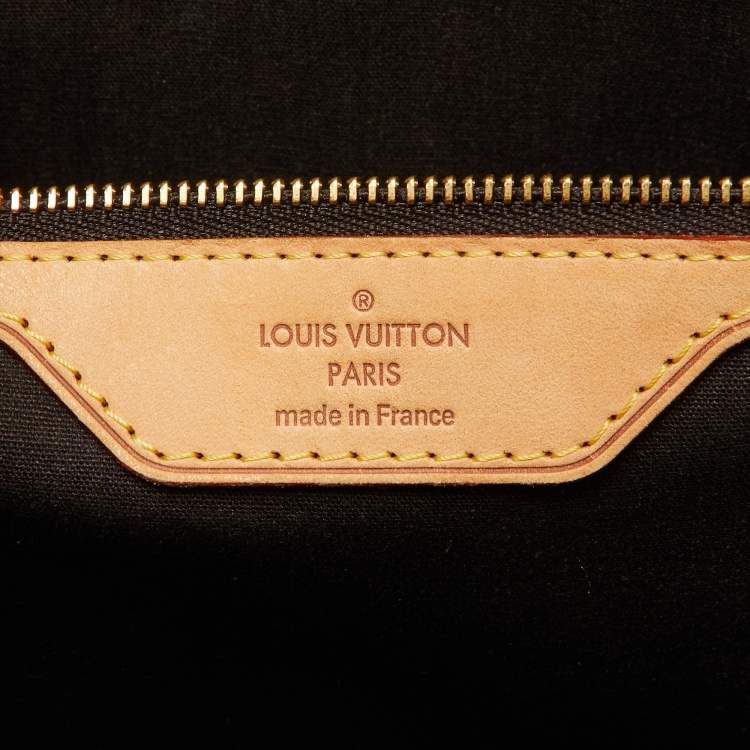 Pre Owned Louis Vuitton Vert Bronze Monogram Vernis Brea GM Bag