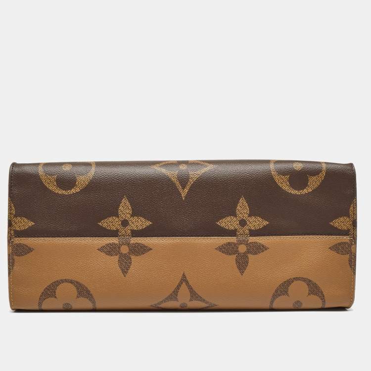 Pre Owned Louis Vuitton Monogram Reverse Giant Canvas OnTheGo GM Bag