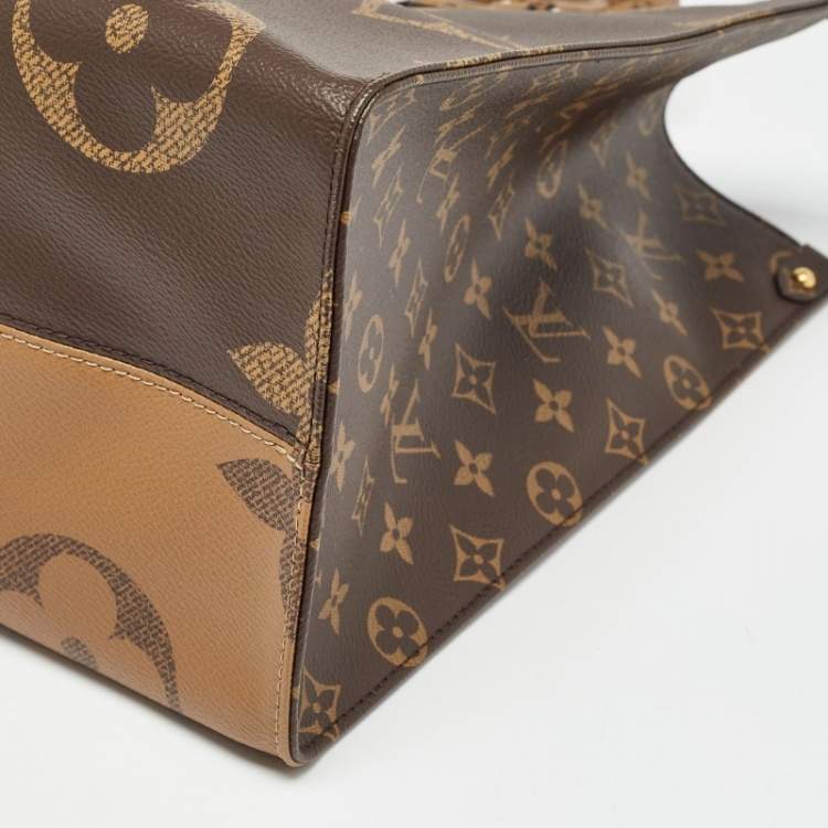 Pre Owned Louis Vuitton Monogram Reverse Giant Canvas OnTheGo GM Bag