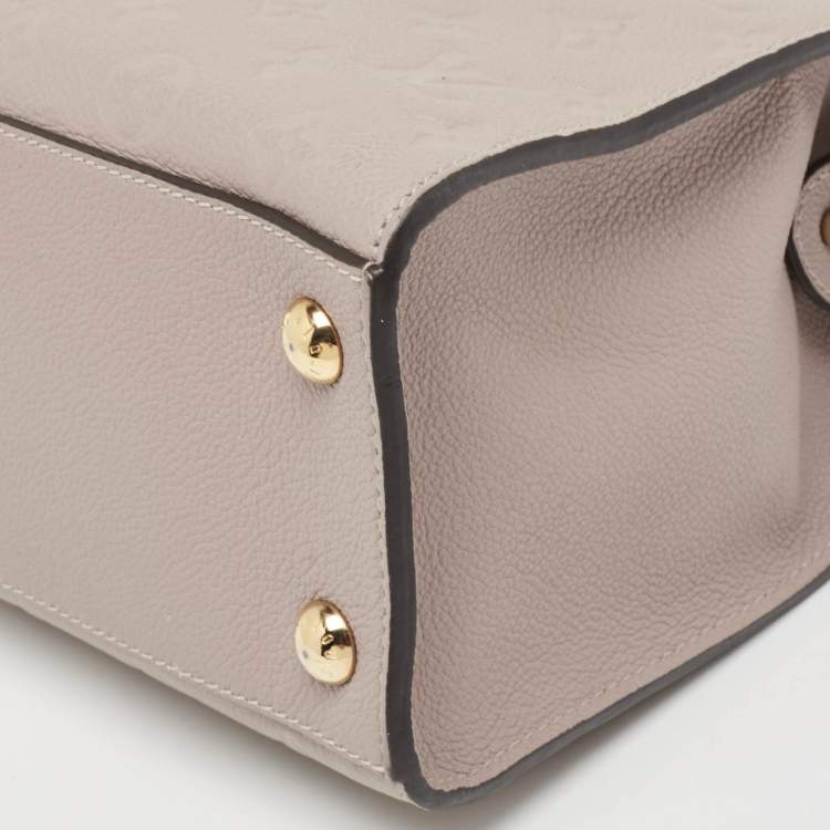 Pre Owned Louis Vuitton Beige Monogram Empreinte Leather Pont Neuf MM Bag