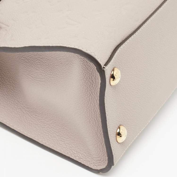 Pre Owned Louis Vuitton Beige Monogram Empreinte Leather Pont Neuf MM Bag