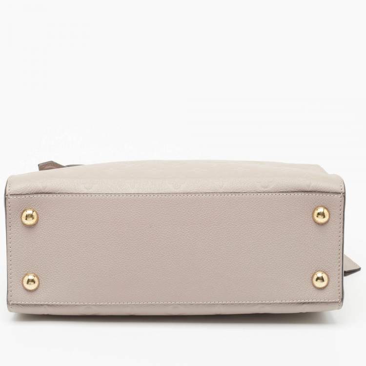 Pre Owned Louis Vuitton Beige Monogram Empreinte Leather Pont Neuf MM Bag