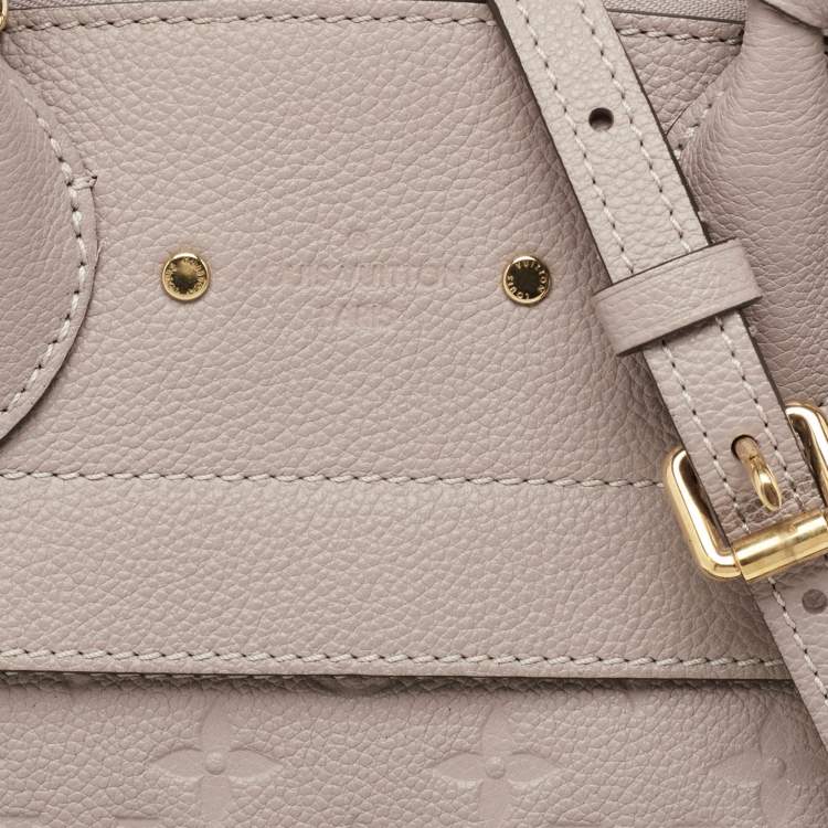 Pre Owned Louis Vuitton Beige Monogram Empreinte Leather Pont Neuf MM Bag