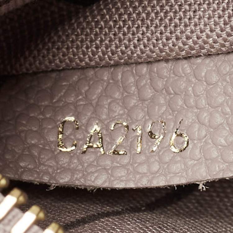 Pre Owned Louis Vuitton Beige Monogram Empreinte Leather Pont Neuf MM Bag