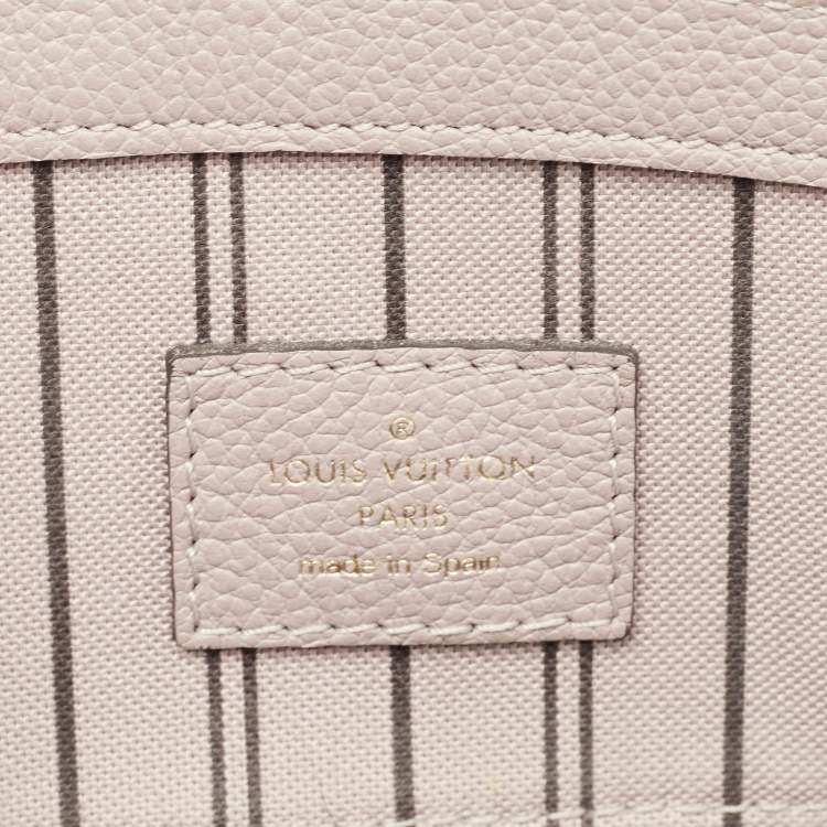 Pre Owned Louis Vuitton Beige Monogram Empreinte Leather Pont Neuf MM Bag