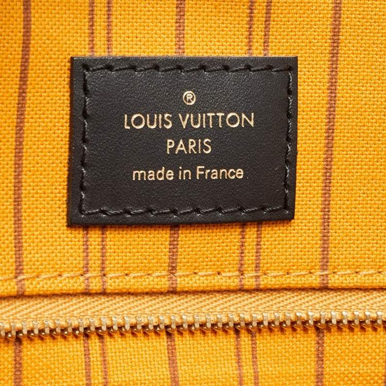 Pre Owned Louis Vuitton Black Monogram Giant Jungle Canvas Onthego GM Bag