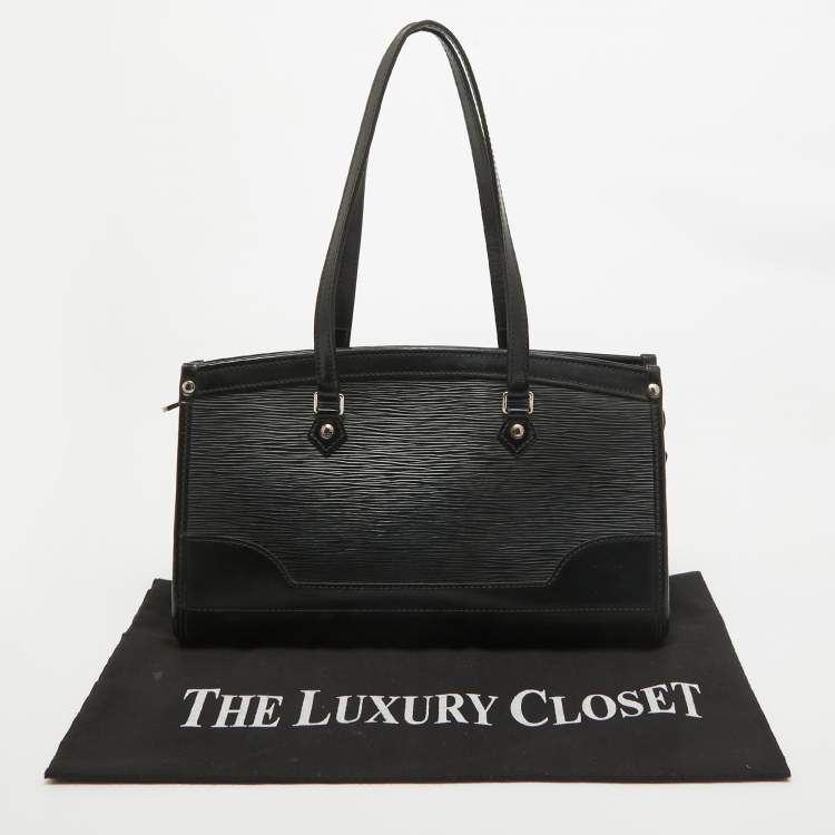 Pre Owned Louis Vuitton Black Epi Leather Madeleine PM Bag