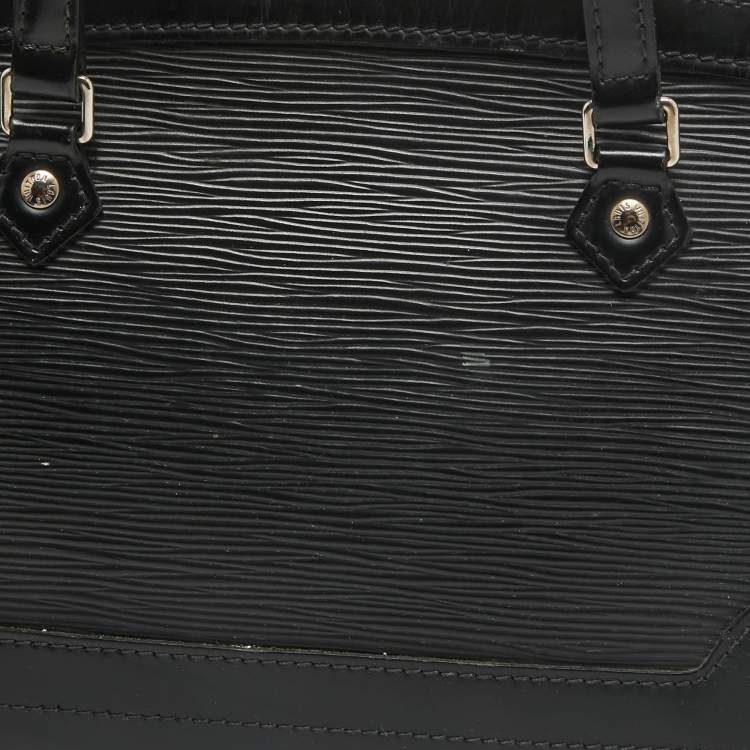 Pre Owned Louis Vuitton Black Epi Leather Madeleine PM Bag