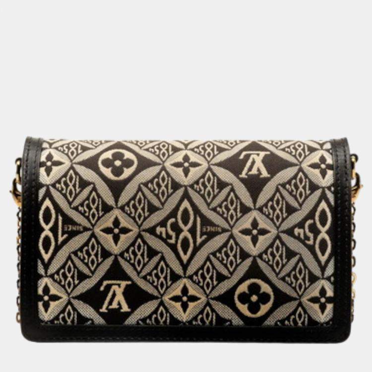 Pre Owned Louis Vuitton Black Monogram Canvas Mini Since 1854 Dauphine Shoulder Bag