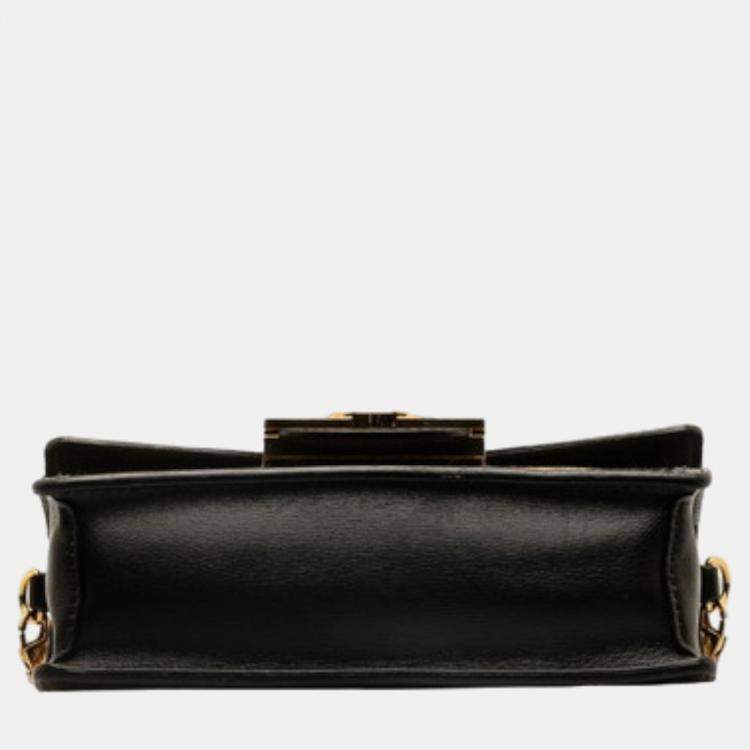 Pre Owned Louis Vuitton Black Monogram Canvas Mini Since 1854 Dauphine Shoulder Bag