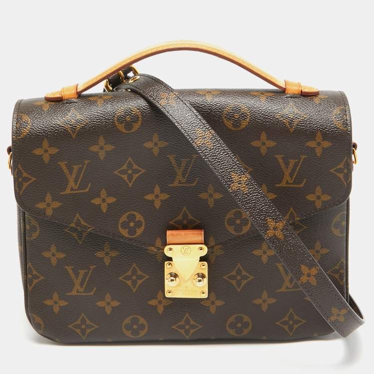 Pre Owned Louis Vuitton Monogram Canvas Pochette Metis Bag