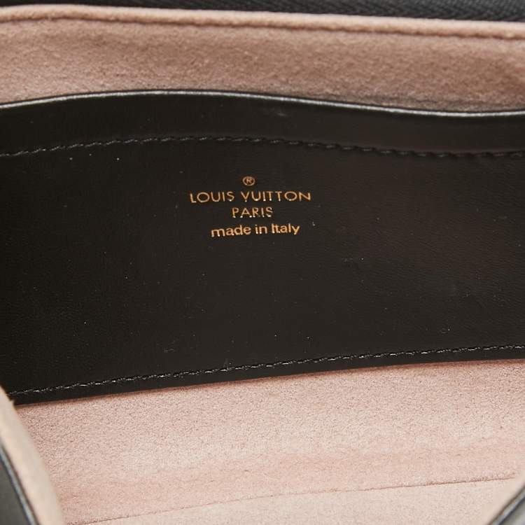 Pre Owned Louis Vuitton Black Monogram Leather Coussin Pochette Bag