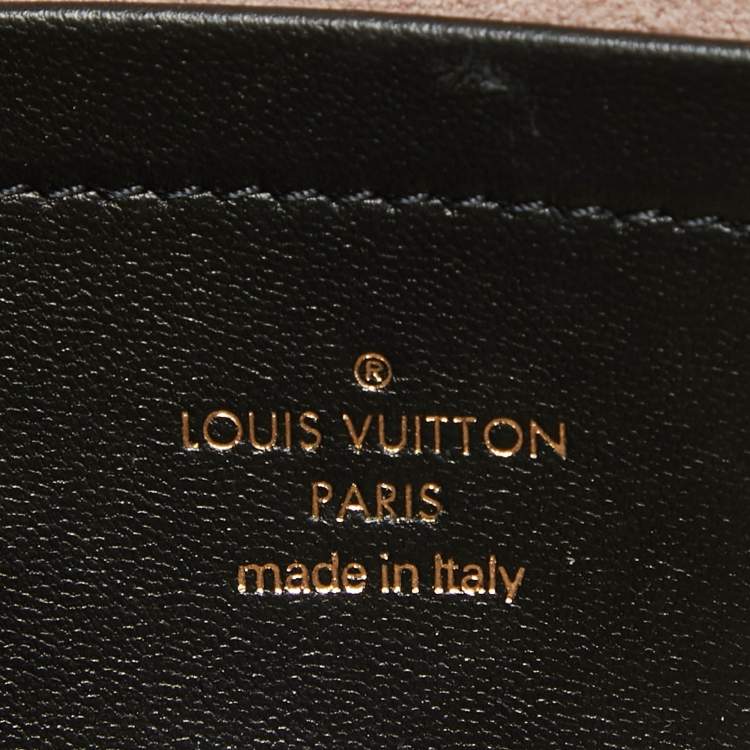 Pre Owned Louis Vuitton Black Monogram Leather Coussin Pochette Bag