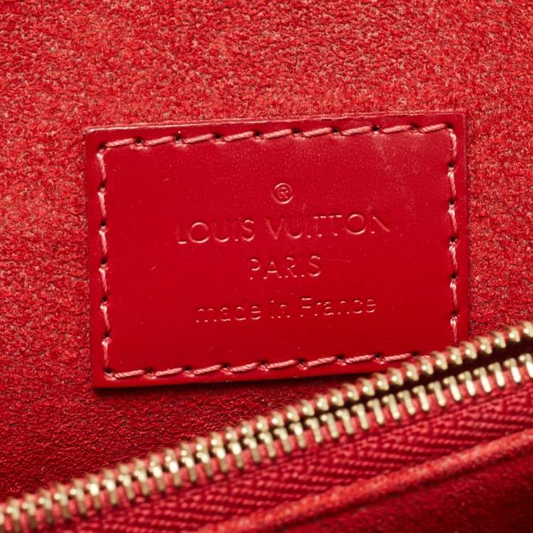 Pre Owned Louis Vuitton Cerise Damier Ebene Canvas Caissa Bag