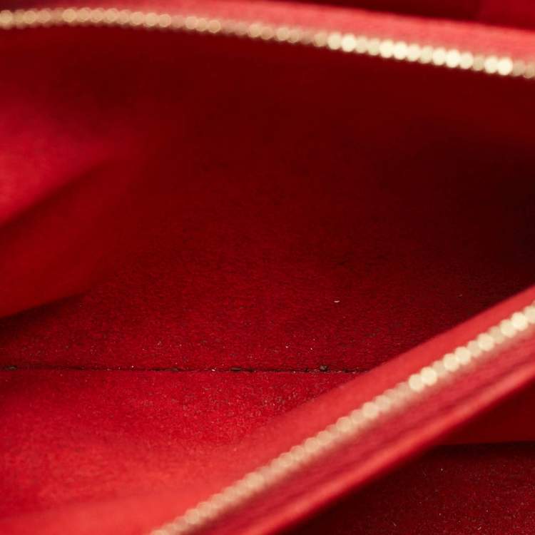 Pre Owned Louis Vuitton Cerise Damier Ebene Canvas Caissa Bag