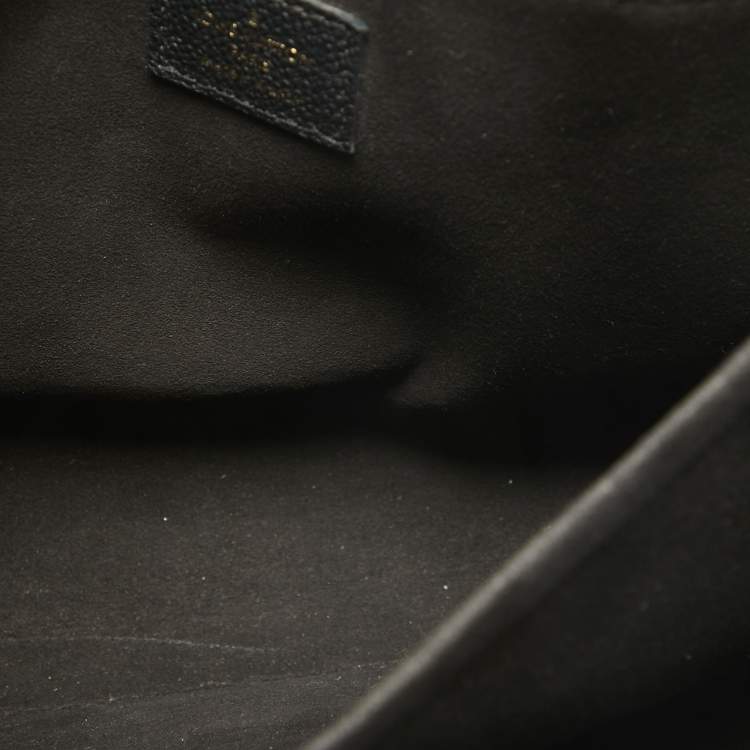 Pre Owned Louis Vuitton Black Monogram Empreinte Leather St Germain MM Bag