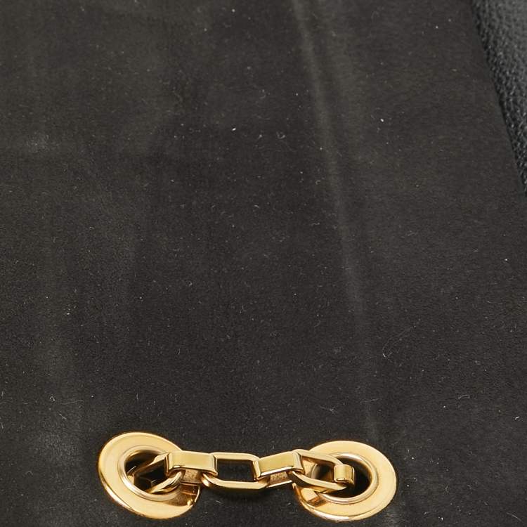 Pre Owned Louis Vuitton Black Monogram Empreinte Leather St Germain MM Bag