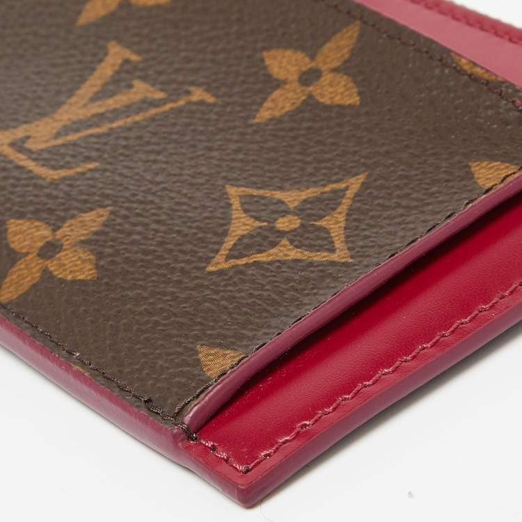 Pre Owned Louis Vuitton Monogram Canvas Zipped Card Holder