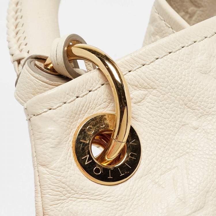 Pre Owned Louis Vuitton Neige Monogram Empreinte Leather Artsy MM Bag