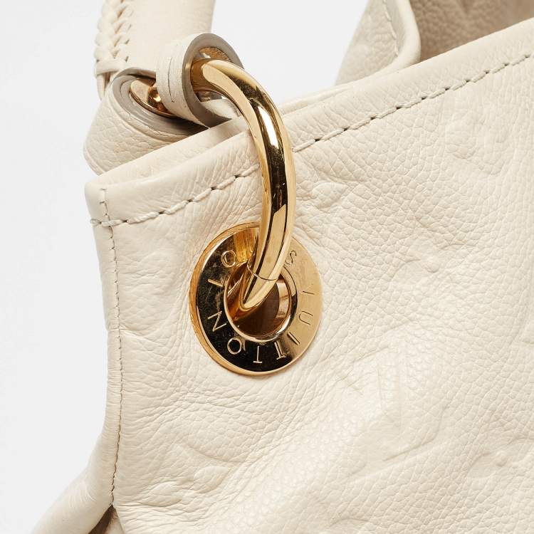 Pre Owned Louis Vuitton Neige Monogram Empreinte Leather Artsy MM Bag
